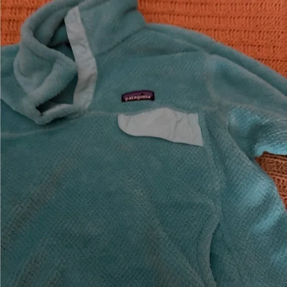 Patagonia Aqua Blue Fleece Pullover - Picture 3 of 5